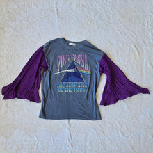 Load image into Gallery viewer, Upcycled Pink Floyd Bell Sleeve Top – Boho Rock Chic Statement Piece