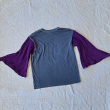 Load image into Gallery viewer, Upcycled Pink Floyd Bell Sleeve Top – Boho Rock Chic Statement Piece