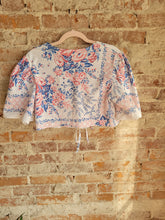 Load image into Gallery viewer, Norma Tie Front Crop Top
