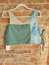 Load image into Gallery viewer, Joan Patchwork Side Tie Tank/Cami Shirt from Vintage Quilt
