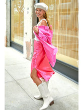 Load image into Gallery viewer, Rose Pink Satin Skirt
