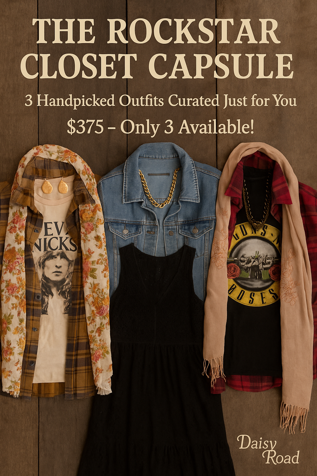 The Rockstar Closet Capsule – 3 Curated Vintage & Handmade Outfits