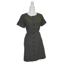 Load image into Gallery viewer, Talbots Button Down Shirt Dress 4 Green
