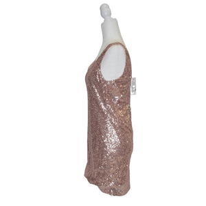 Champaign Sequin Mini Dress Size L