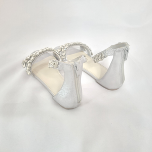 DB Studio Flat Silver Dress Sandals