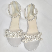 Load image into Gallery viewer, DB Studio Flat Silver Dress Sandals
